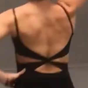 Capezio pinwheel back leotard